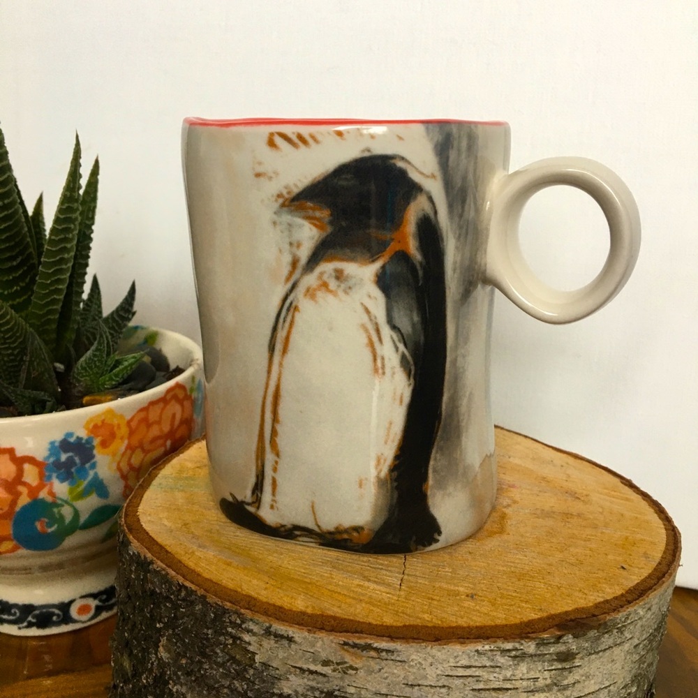 Handmade Penguin Pottery Coffee Tea Mug